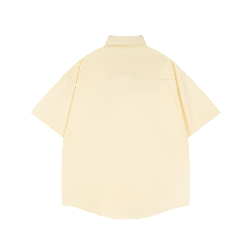 Unisex vintage T-shirt Polo shirt with a stand-up collar