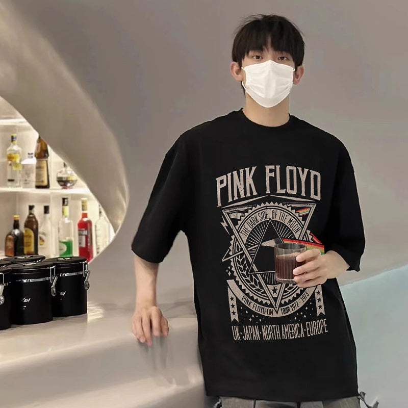 Mens T-shirt Vintage Vintage Pink Floyd rock print