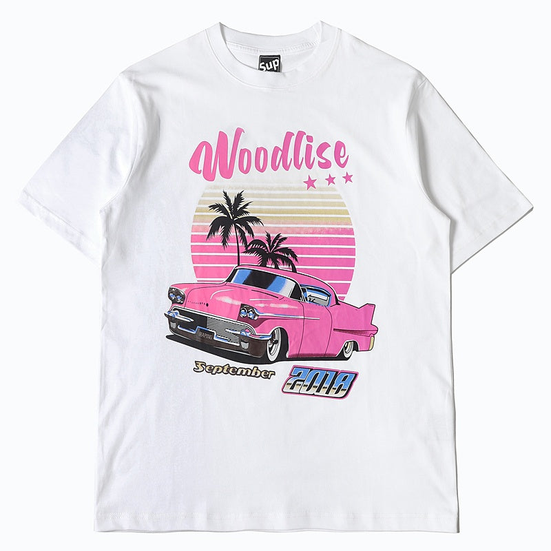 Mens T-shirt Distinctive racing-style print