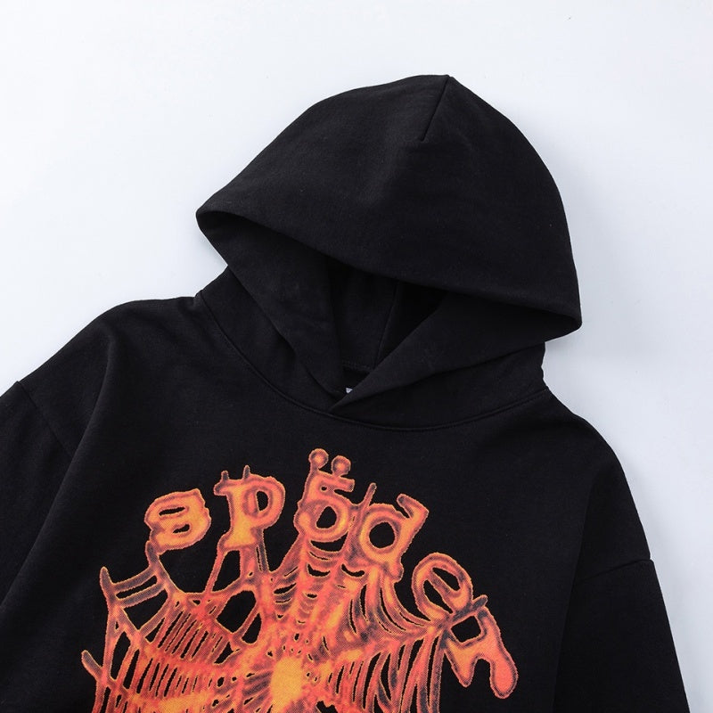 Spiderweb hoodie High-quality pure cotton for autumn and winter