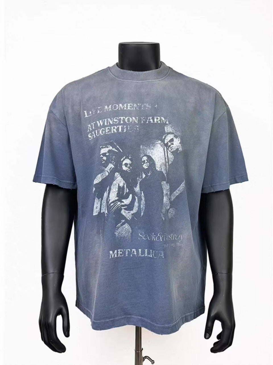 Vintage style washed summer wear T shirt