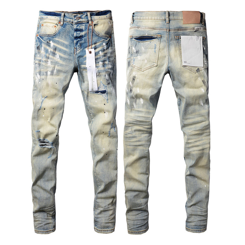 purple brand jeans Pure Cotton High Street Trend