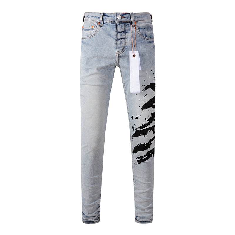 purple brand jeans Pure Cotton High Street Trend