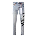 purple brand jeans Pure Cotton High Street Trend