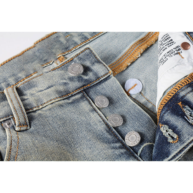 purple brand jeans Pure Cotton High Street Trend