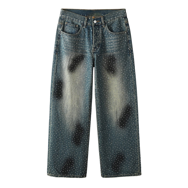 purple brand jeans Rhinestones #106