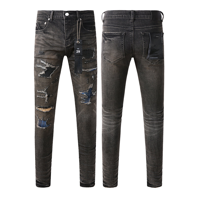 purple brand jeans Pure Cotton High Street Trend