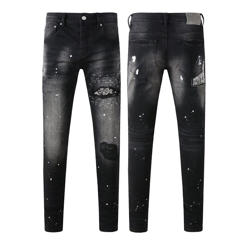 purple brand jeans Pure Cotton High Street Trend