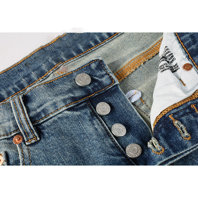purple brand jeans Pure Cotton High Street Trend