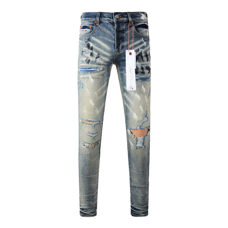 purple brand jeans Pure Cotton High Street Trend