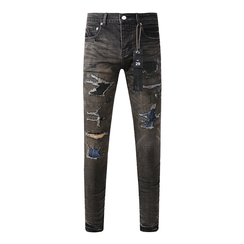 purple brand jeans Pure Cotton High Street Trend