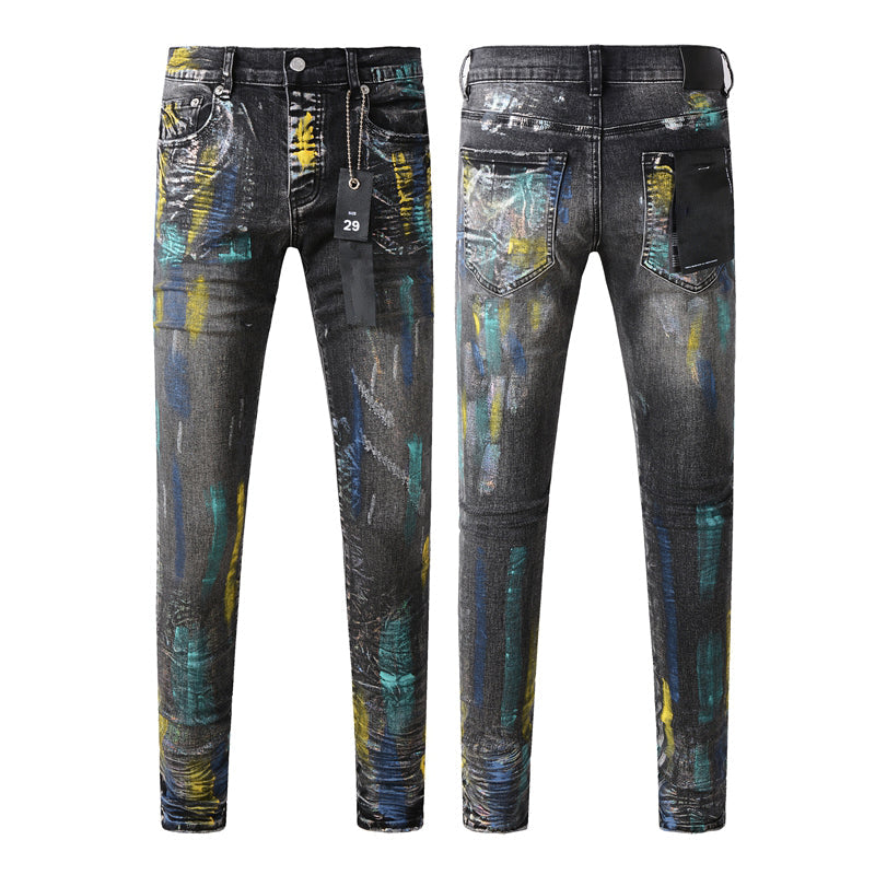 purple brand jeans Pure Cotton High Street Trend