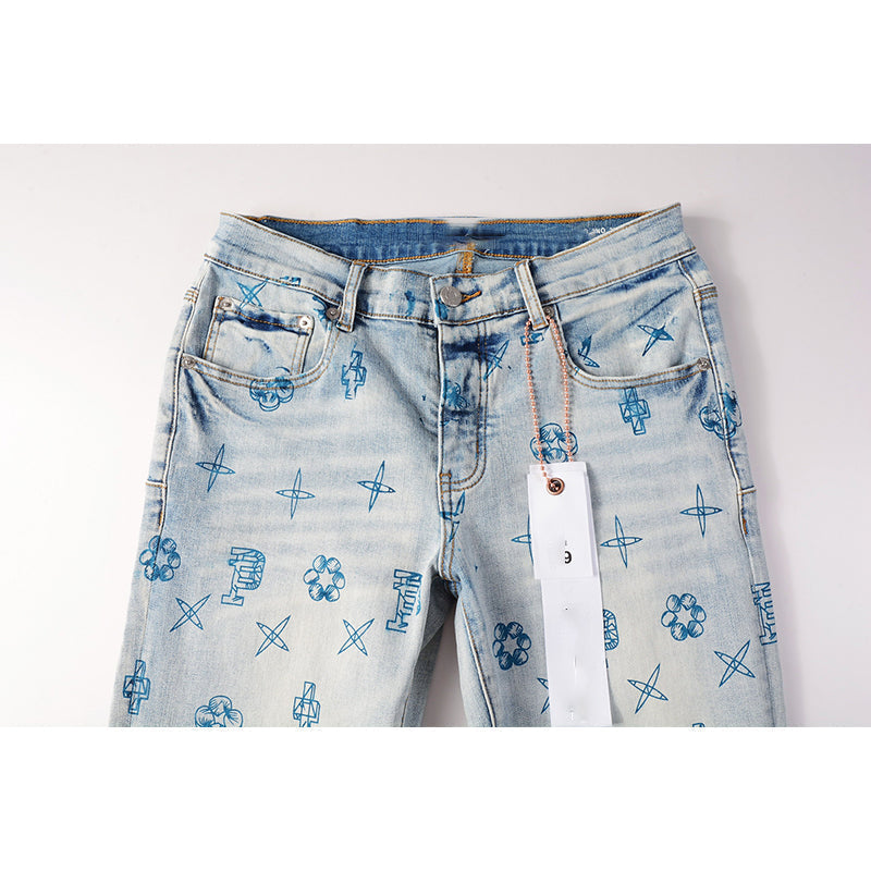 purple brand jeans Pure Cotton High Street Trend