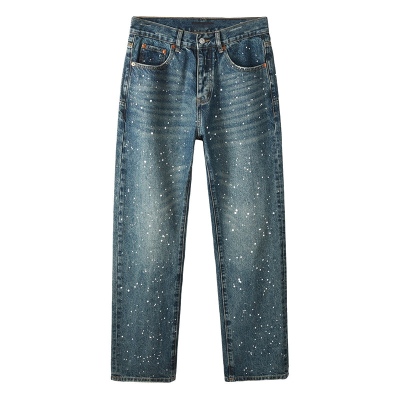 purple brand jeans Rhinestones #9139