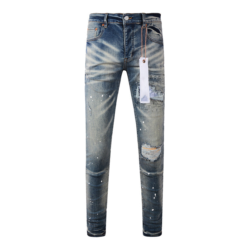 purple brand jeans Pure Cotton High Street Trend
