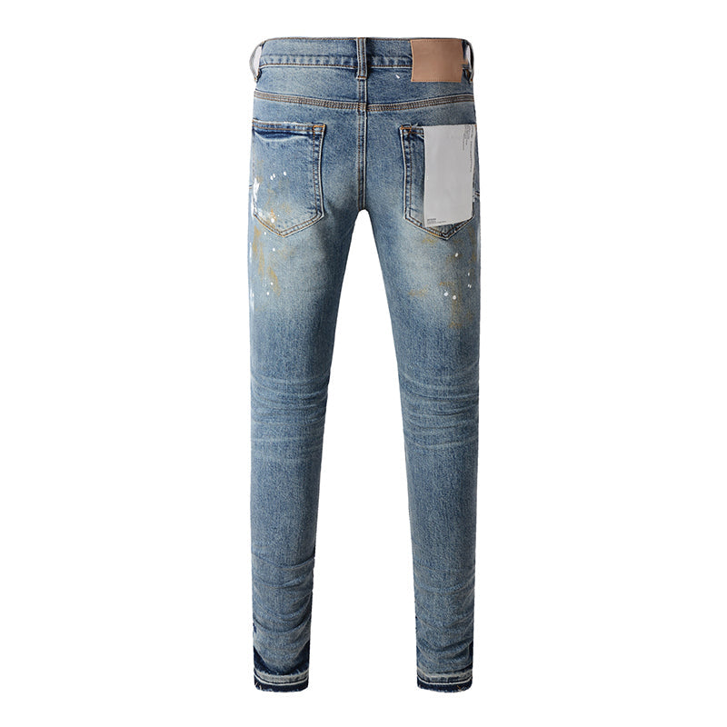 purple brand jeans Pure Cotton High Street Trend