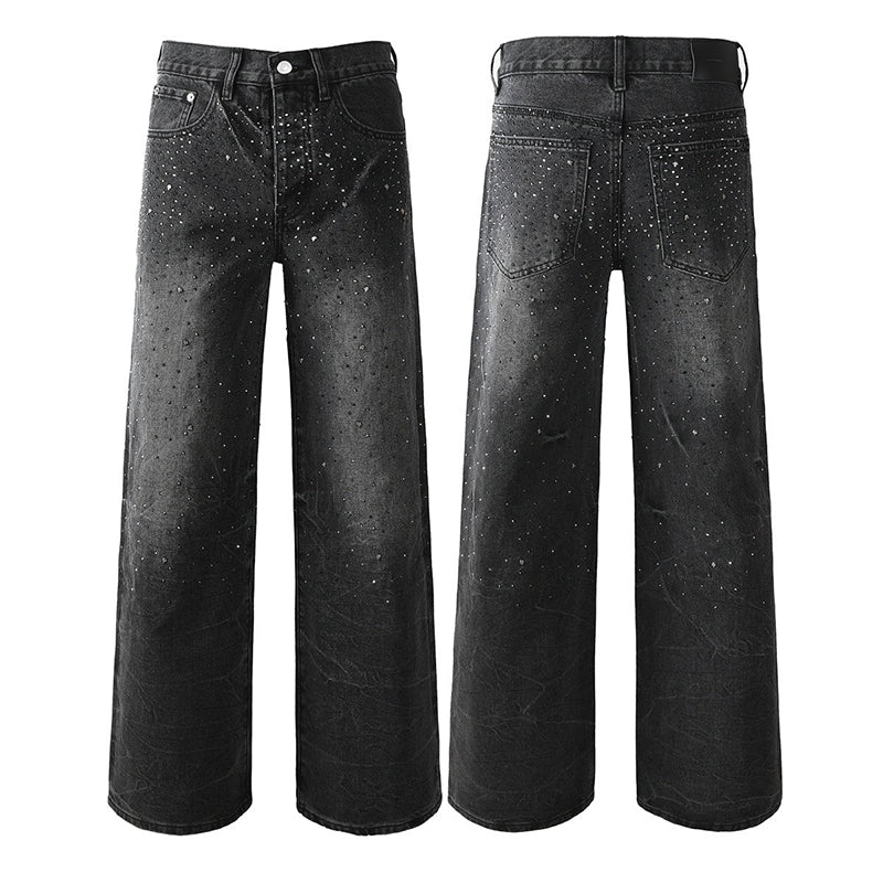 purple brand jeans Rhinestones #105