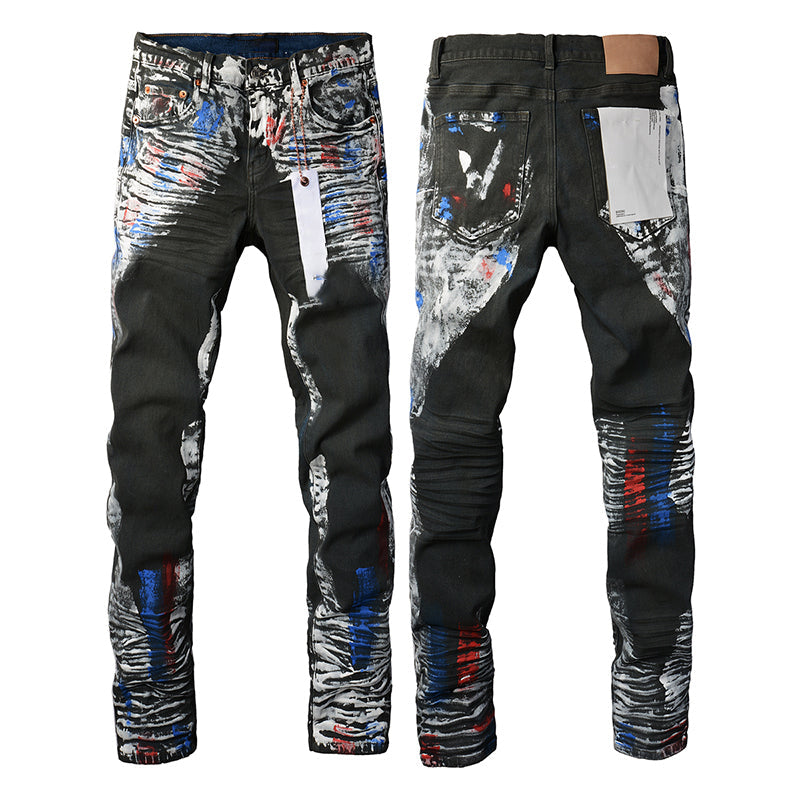purple brand jeans Pure Cotton High Street Trend