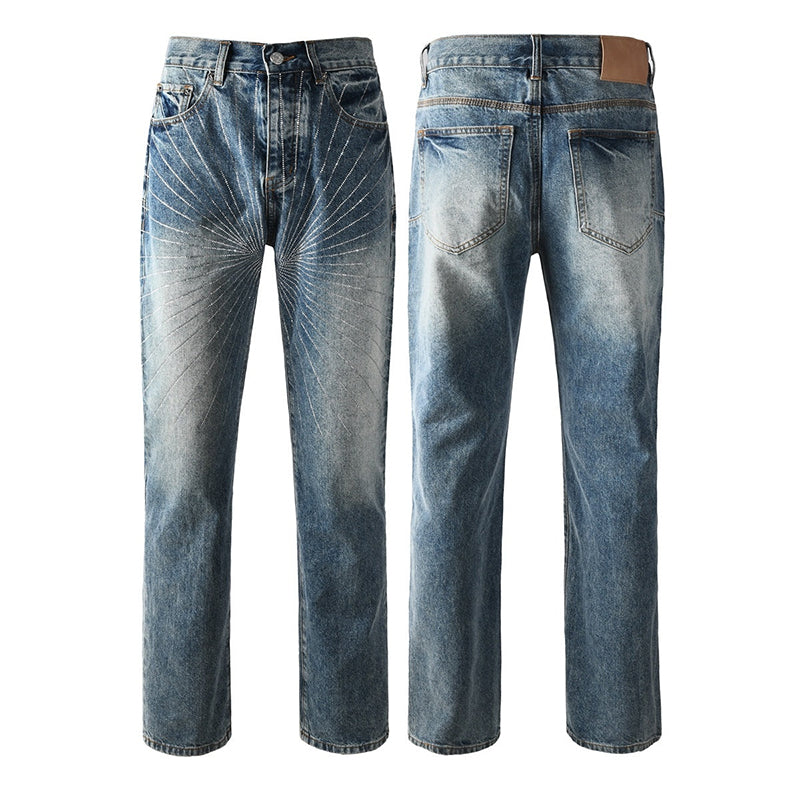 purple brand jeans Rhinestones #9138