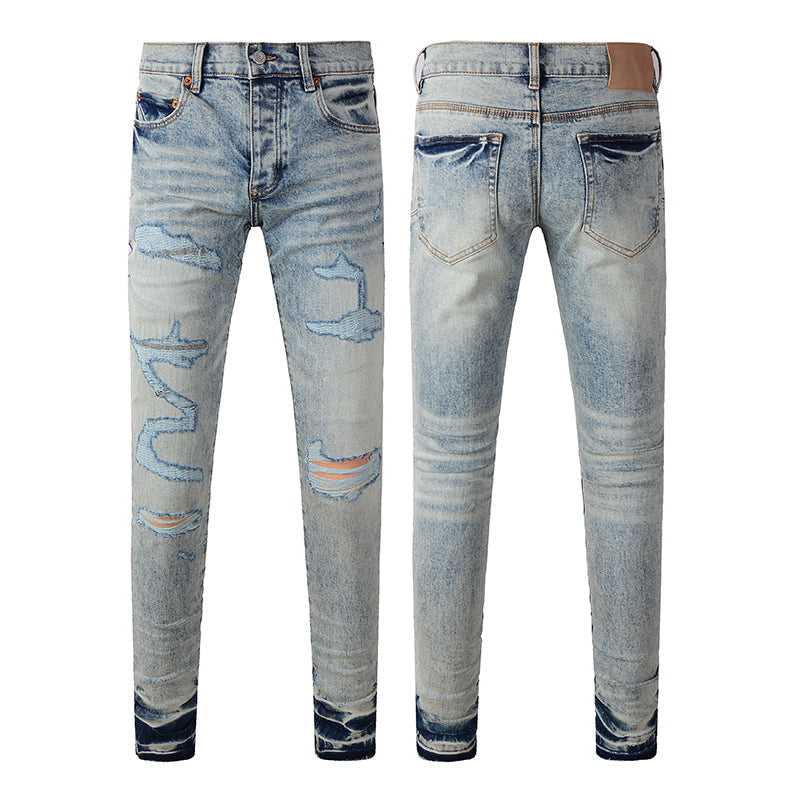 purple brand jeans Pure Cotton High Street Trend