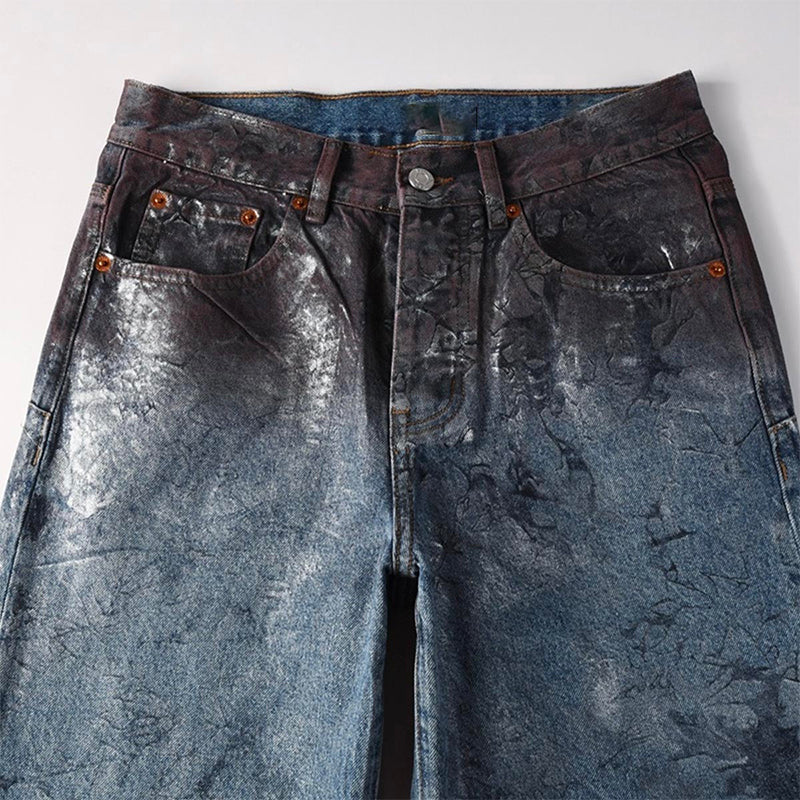 purple brand jeans Rhinestones #109
