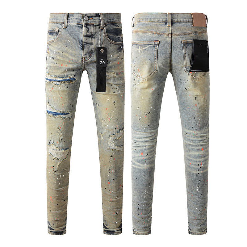 purple brand jeans Pure Cotton High Street Trend
