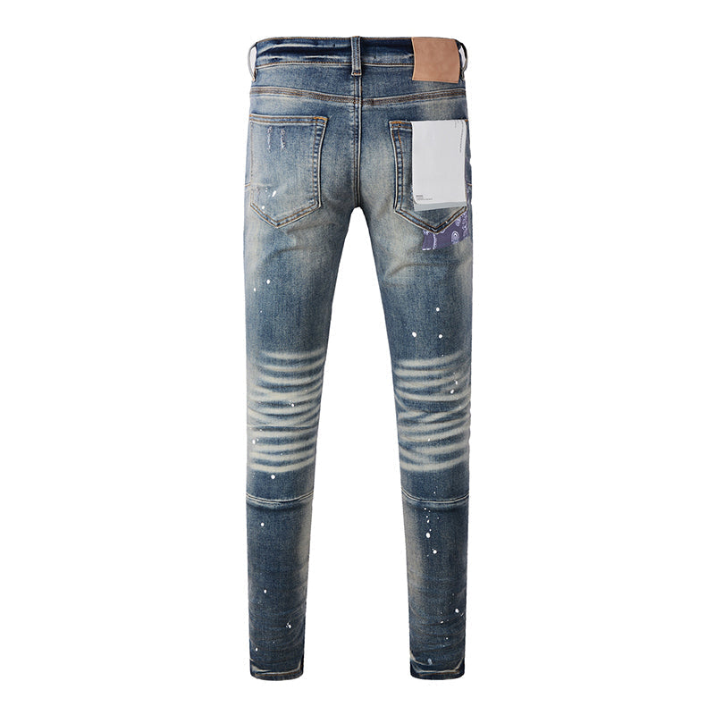 purple brand jeans Pure Cotton High Street Trend
