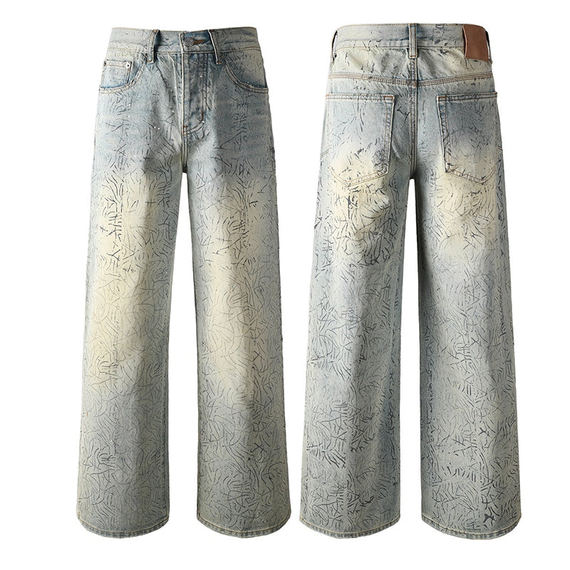 purple brand jeans Rhinestones #107