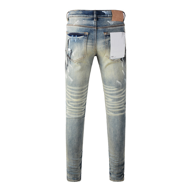 purple brand jeans Pure Cotton High Street Trend