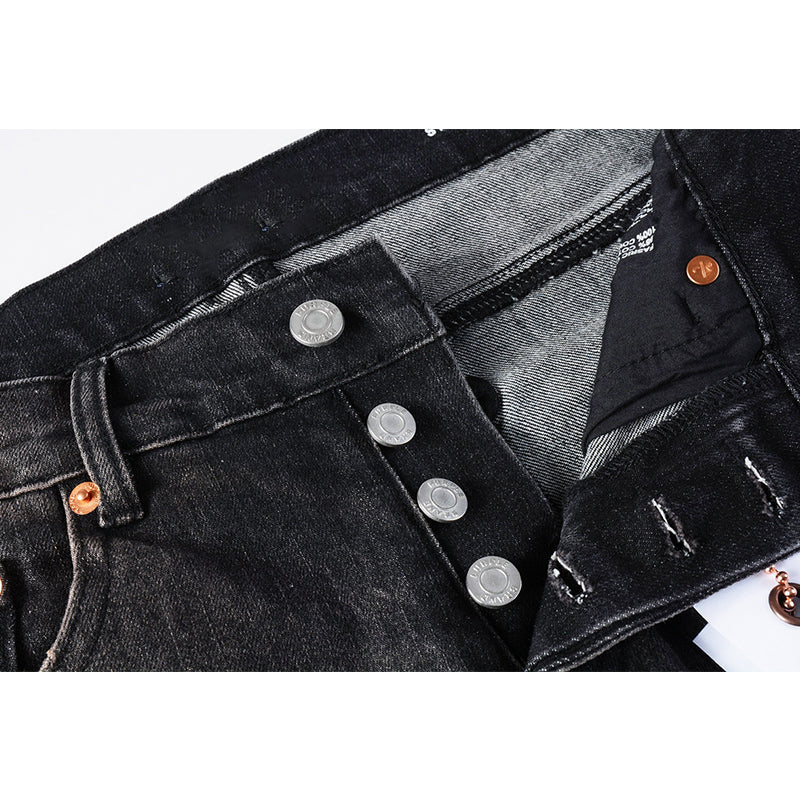 purple brand jeans Pure Cotton High Street Trend