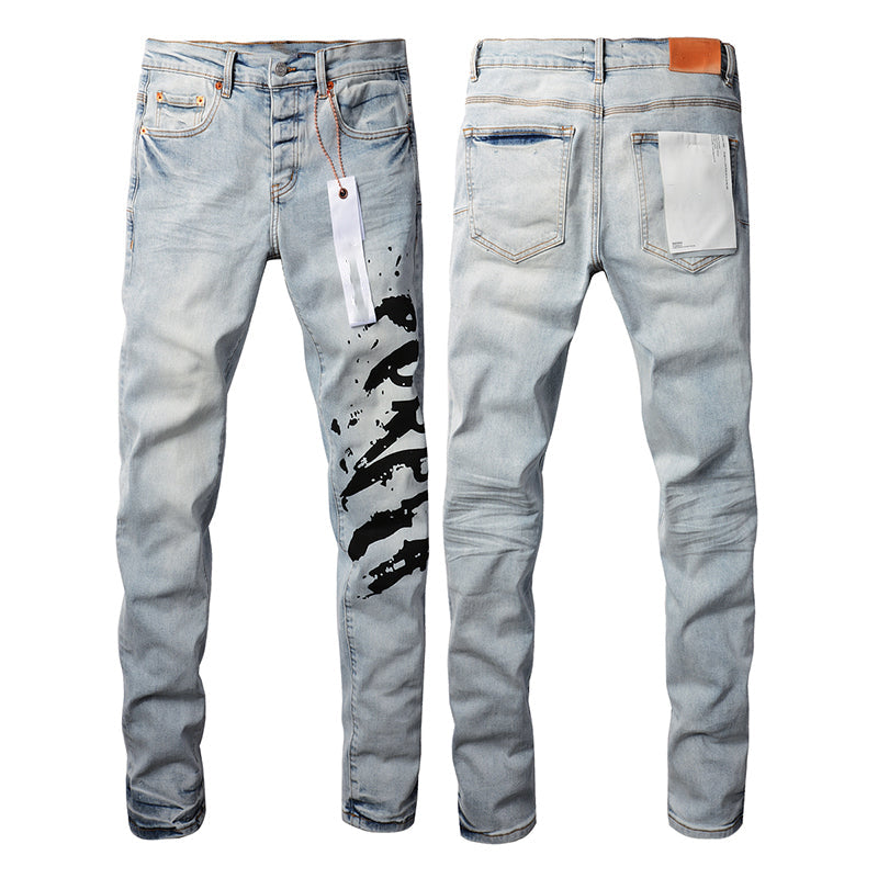purple brand jeans Pure Cotton High Street Trend