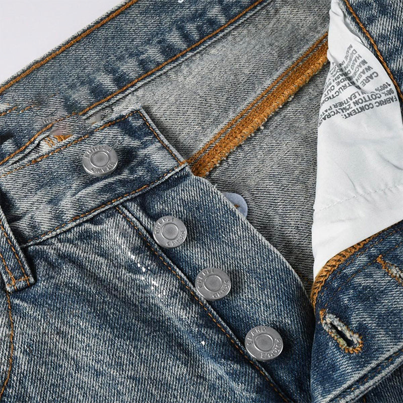 purple brand jeans Rhinestones #101