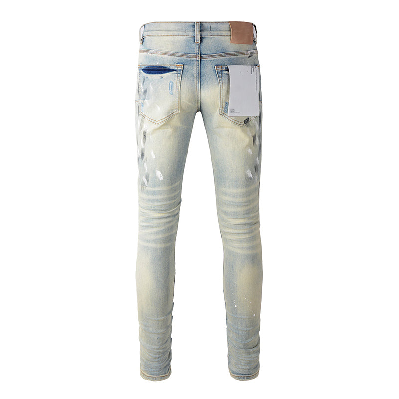 purple brand jeans Pure Cotton High Street Trend