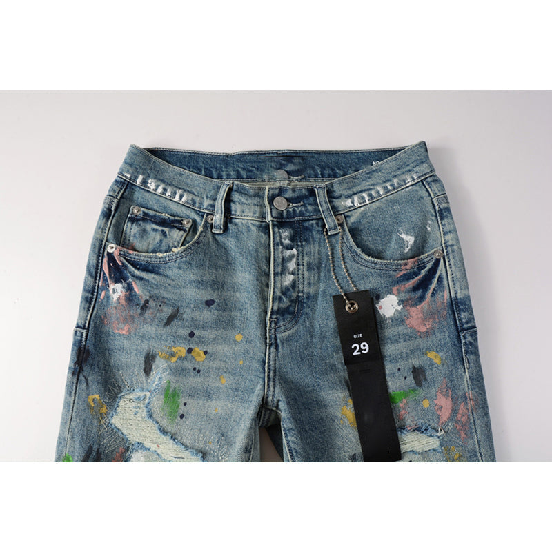 purple brand jeans Pure Cotton High Street Trend