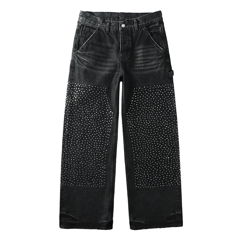 purple brand jeans Rhinestones #104