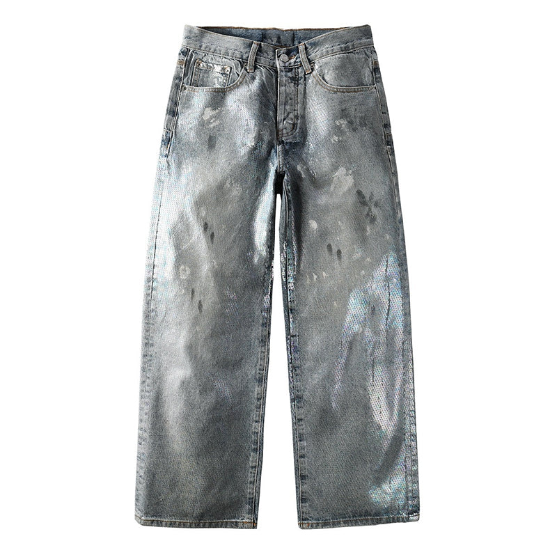 purple brand jeans Rhinestones #108
