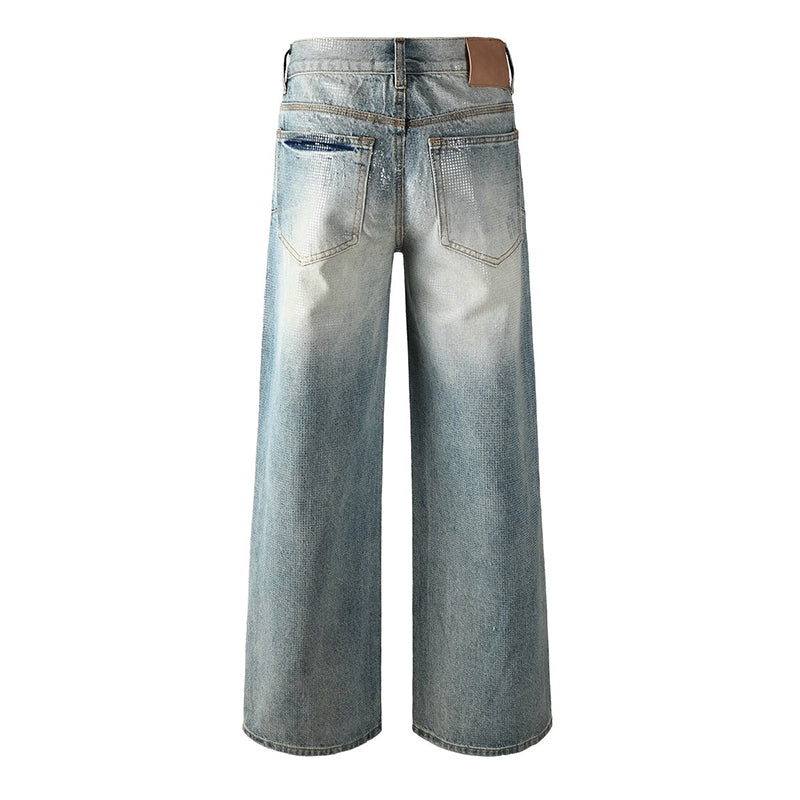purple brand jeans Rhinestones #103