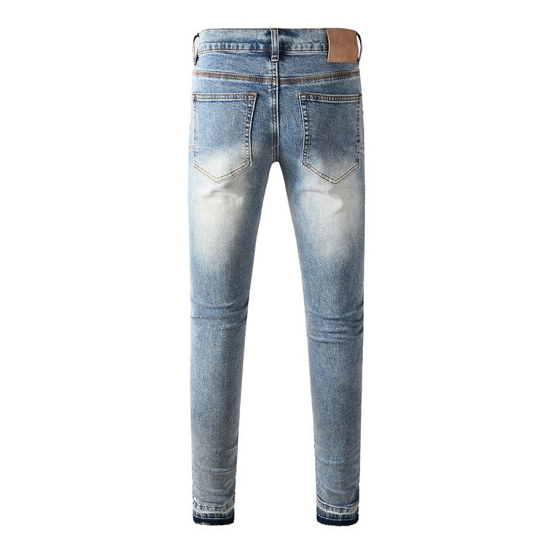 purple brand jeans Rhinestones #9132