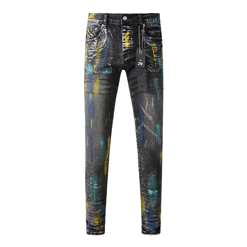 purple brand jeans Pure Cotton High Street Trend