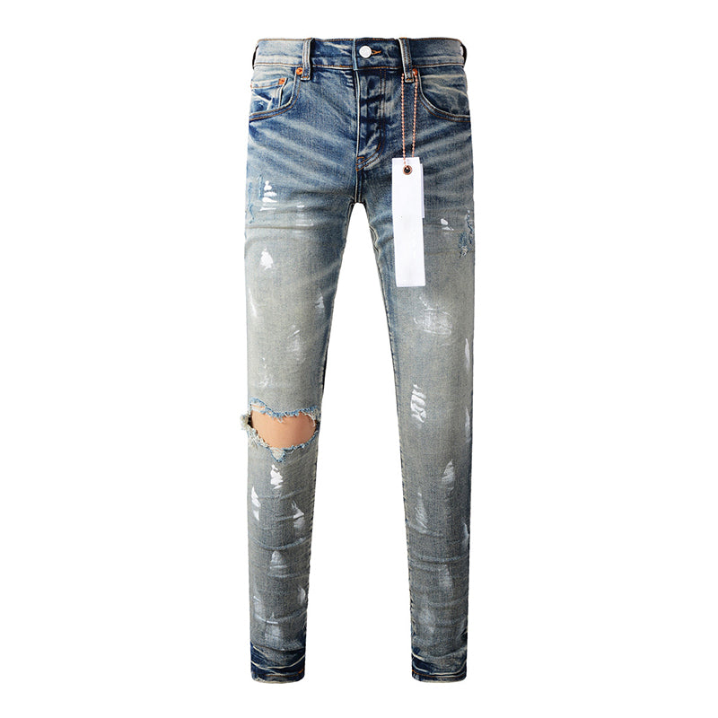 purple brand jeans Pure Cotton High Street Trend