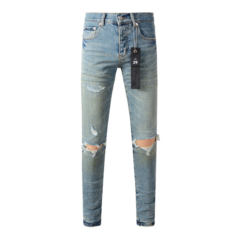 purple brand jeans Pure Cotton High Street Trend