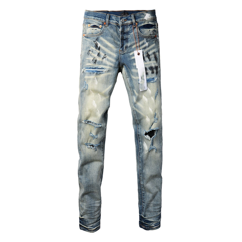 purple brand jeans High Street Distressed