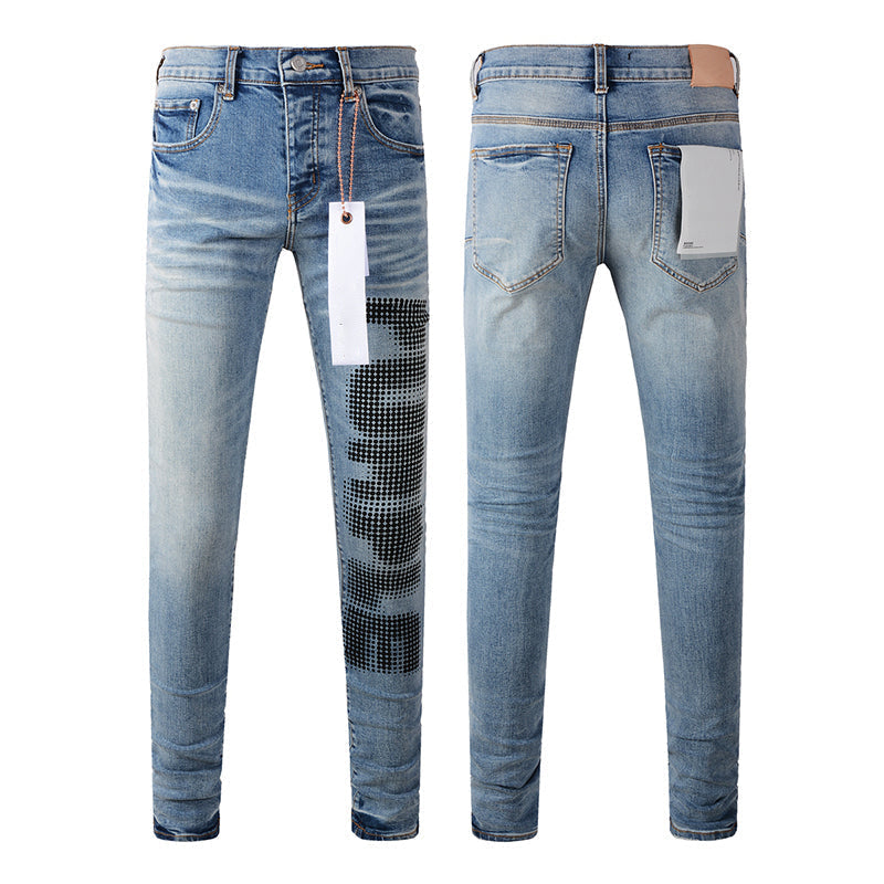 purple brand jeans Pure Cotton High Street Trend
