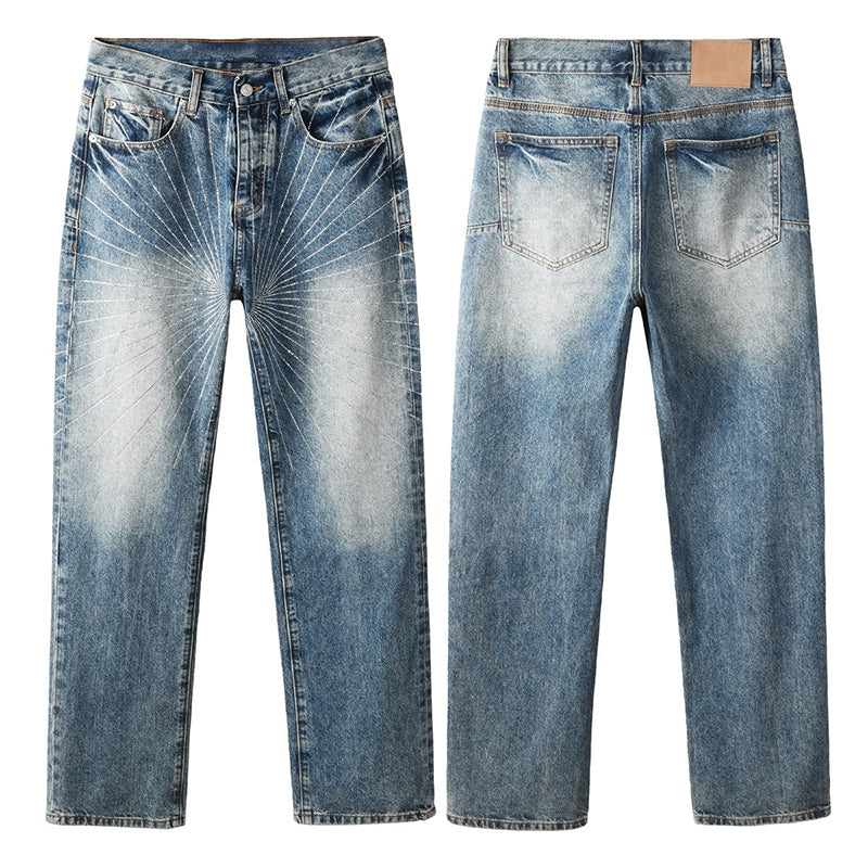 purple brand jeans Rhinestones #9138
