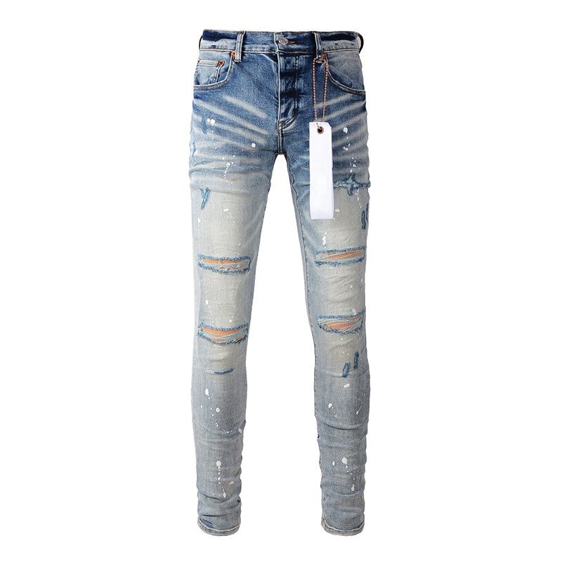 purple brand jeans Pure Cotton High Street Trend