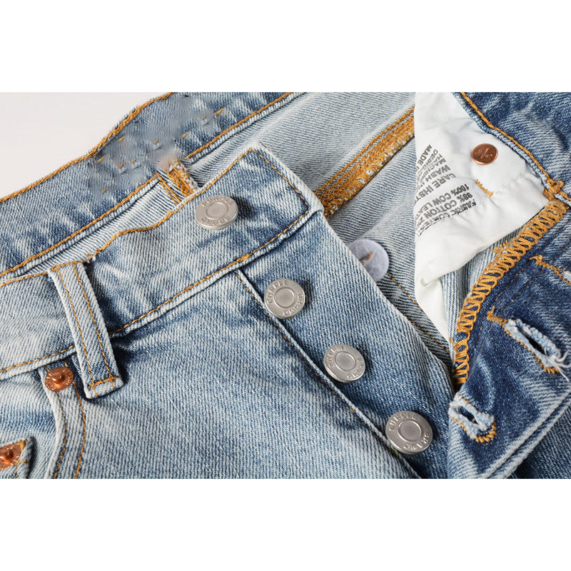 purple brand jeans Pure Cotton High Street Trend