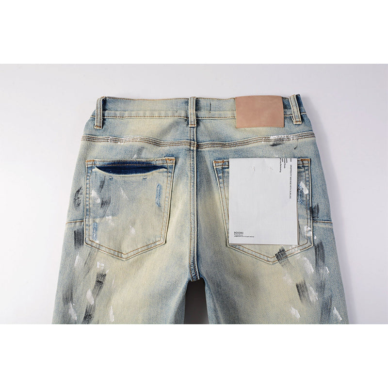 purple brand jeans Pure Cotton High Street Trend