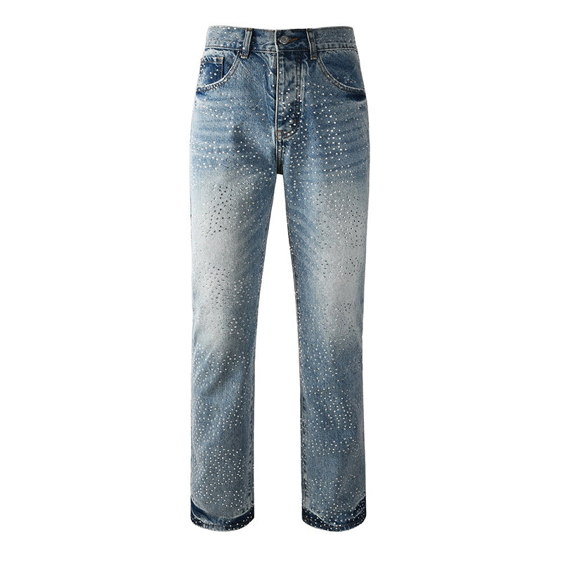 purple brand jeans Rhinestones #9137
