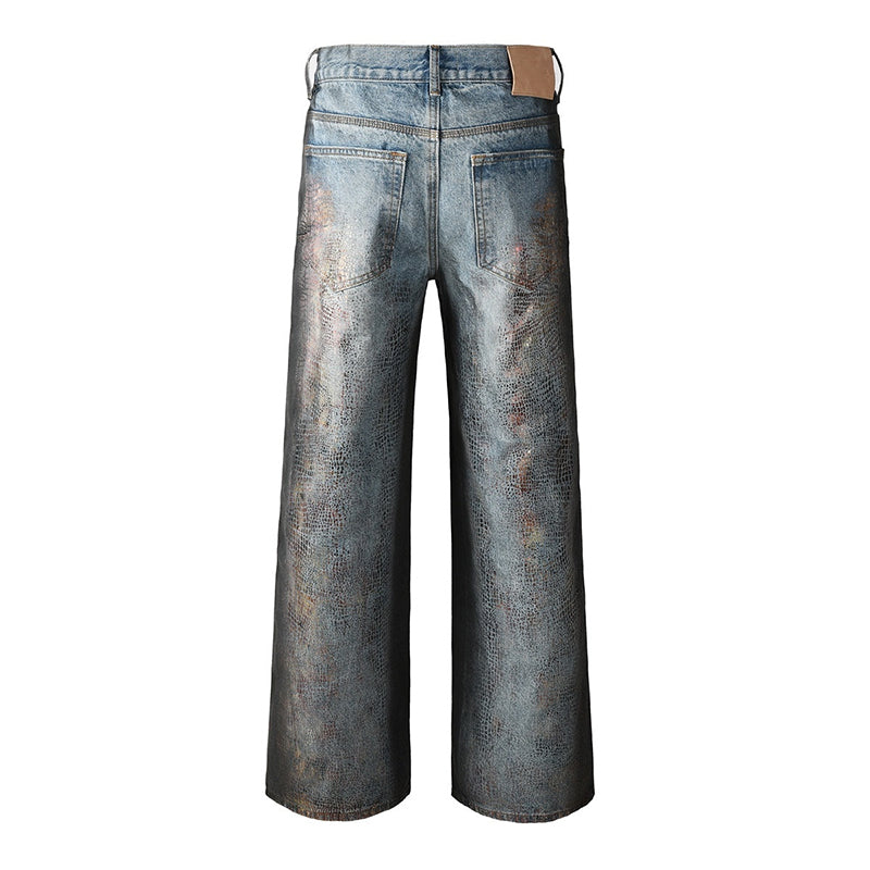 purple brand jeans Rhinestones #102