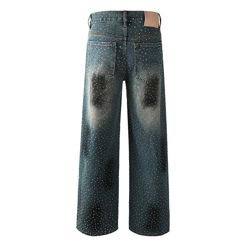 purple brand jeans Rhinestones #106